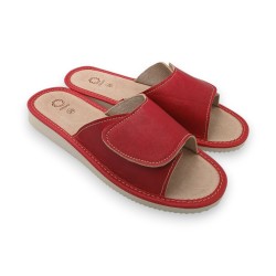 Dámské pantofle R.36 Celoroční nazouvací pantofle na suchý zip KD-01-RD-36