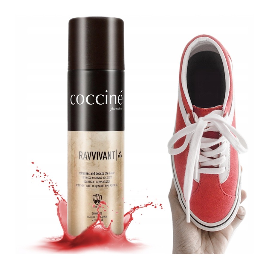 Renovátor pro osvěžení semiše a nubuku červený Coccine