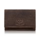 Women's brown natural leather vintage RFID wallet Paolo Peruzzi T-33-HBR
