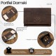 Women's brown natural leather vintage RFID wallet Paolo Peruzzi T-33-HBR
