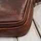 Men's leather shoulder bag brown small functional Paolo Peruzzi IM-02-BR