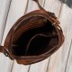 Men's leather shoulder bag brown small functional Paolo Peruzzi IM-02-BR