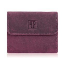 Portofel mic din piele pentru femei cu protecție RFID roz Paolo Peruzzi T-11-CHR