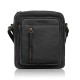 Listonoszka męska saszetka skórzana czarna vintage IM-01-HBL