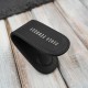 Magnetic leather bill clip elegant black Paolo Peruzzi KV-07-BL