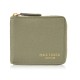 Women's leather wallet small green in horizontal orientation with RFID Paolo Peruzzi KV-04-GR