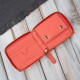 Portfel damski skórzany mały pomarańczowy w orientacji poziomej z RFID Paolo Peruzzi KV-04-OR