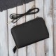 Women's small leather shoulder clutch handbag black Paolo Peruzzi KV-02-BLZ