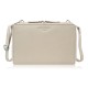 Women's small leather shoulder clutch handbag beige Paolo Peruzzi KV-02-BG