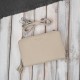 Women's small leather shoulder clutch handbag beige Paolo Peruzzi KV-02-BG
