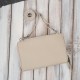 Women's small leather shoulder clutch handbag beige Paolo Peruzzi KV-02-BG