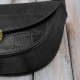 Women's leather small compact clutch bag black Paolo Peruzzi KV-01-BL