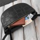 Women's leather small compact clutch bag black Paolo Peruzzi KV-01-BL