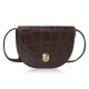 Women's leather small compact clutch bag brown Paolo Peruzzi KV-01-BR