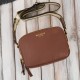 Women's leather shoulder bag postbag fashionable brown Paolo Peruzzi KV-03-BR