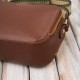 Women's leather shoulder bag postbag fashionable brown Paolo Peruzzi KV-03-BR