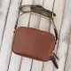Women's leather shoulder bag postbag fashionable brown Paolo Peruzzi KV-03-BR