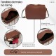 Women's leather shoulder bag postbag fashionable brown Paolo Peruzzi KV-03-BR