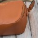 Women's leather shoulder bag postbag fashionable cognac Paolo Peruzzi KV-03-CG
