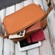 Women's leather shoulder bag postbag fashionable cognac Paolo Peruzzi KV-03-CG