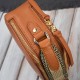Women's leather shoulder bag postbag fashionable cognac Paolo Peruzzi KV-03-CG