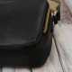 Women's leather shoulder bag postbag fashionable black Paolo Peruzzi KV-03-BL