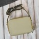 Women's leather shoulder bag postbag fashionable green Paolo Peruzzi KV-03-GR