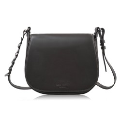 Women's full grain leather letter carrier bag fashionable brown Paolo Peruzzi KV-06-BR