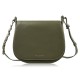 Women's full grain leather postbag fashionable olive Paolo Peruzzi KV-06-GR