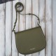 Women's full grain leather postbag fashionable olive Paolo Peruzzi KV-06-GR
