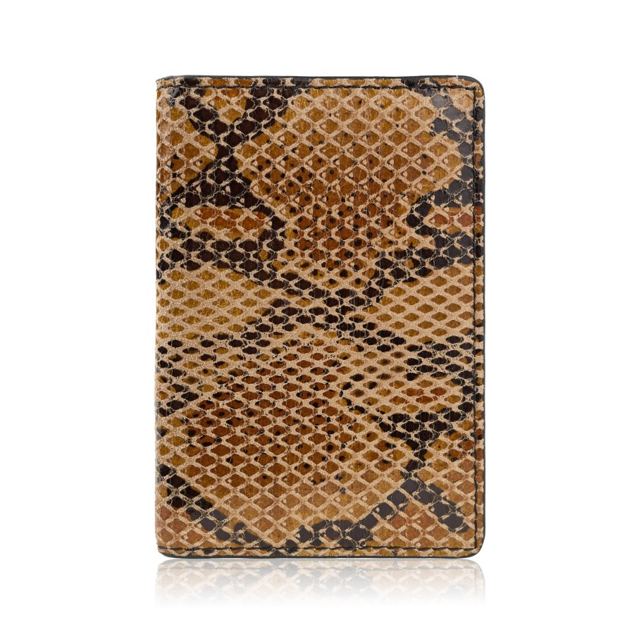 Cartieră din piele naturală cu imprimare de piele de șarpe elegantă RFID Paolo Peruzzi KV-05-PT