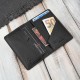Paolo Peruzzi black leather elegant RFID card case KV-05-BL