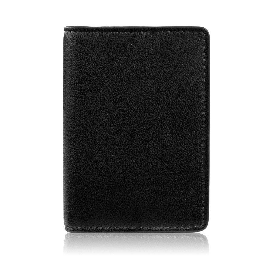 Paolo Peruzzi černé kožené elegantní pouzdro na karty RFID KV-05-BL