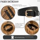 Women's leather belt 100 cm for pants narrow black croco silver buckle Paolo Peruzzi PG-12-CSBL-100