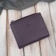 Women's leather wallet small purple in horizontal orientation with RFID Paolo Peruzzi SL-06-VI