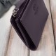 Women's leather wallet small purple in horizontal orientation with RFID Paolo Peruzzi SL-06-VI