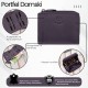 Women's leather wallet small purple in horizontal orientation with RFID Paolo Peruzzi SL-06-VI