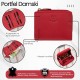 Portfel damski skórzany mały czerwony w orientacji poziomej z RFID Paolo Peruzzi SL-06-RD