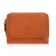 Portfel damski skórzany pomarańczowy duży w orientacji poziomej z RFID Paolo Peruzzi SL-07-OR