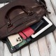 Torba męska na ramię do ręki skórzana na laptopa dokumenty A4 brązowa pojemna Paolo Peruzzi SL-08-BR