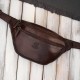 Saszetka męska nerka skórzana na pas brązowa Paolo Peruzzi SL-04-BR