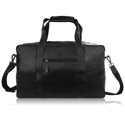Torba podróżna męska skórzana duża pojemna czarna SL-10-BL