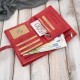 Dámská kožená peněženka červená velká vintage v horizontální orientaci s RFID Paolo Peruzzi T-134-HRD