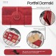 Dámská kožená peněženka červená velká vintage v horizontální orientaci s RFID Paolo Peruzzi T-134-HRD