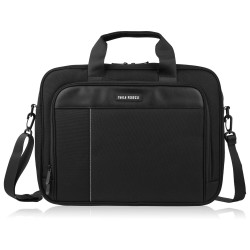 Torba na laptopa czarna unisex materiałowa lekka do ręki na ramię AS-02-BL