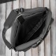 Torba na laptopa szara unisex materiałowa lekka do ręki na ramię AS-02-DGR