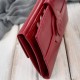 Дамски кожен портфейл в червено, голям, с хоризонтална ориентация и RFID Paolo Peruzzi T-134-RD