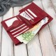 Дамски кожен портфейл в червено, голям, с хоризонтална ориентация и RFID Paolo Peruzzi T-134-RD