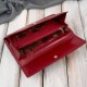 Дамски кожен портфейл в червено, голям, с хоризонтална ориентация и RFID Paolo Peruzzi T-134-RD