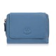 Portfel damski skórzany błękitny duży w orientacji poziomej z RFID Paolo Peruzzi SL-07-CB